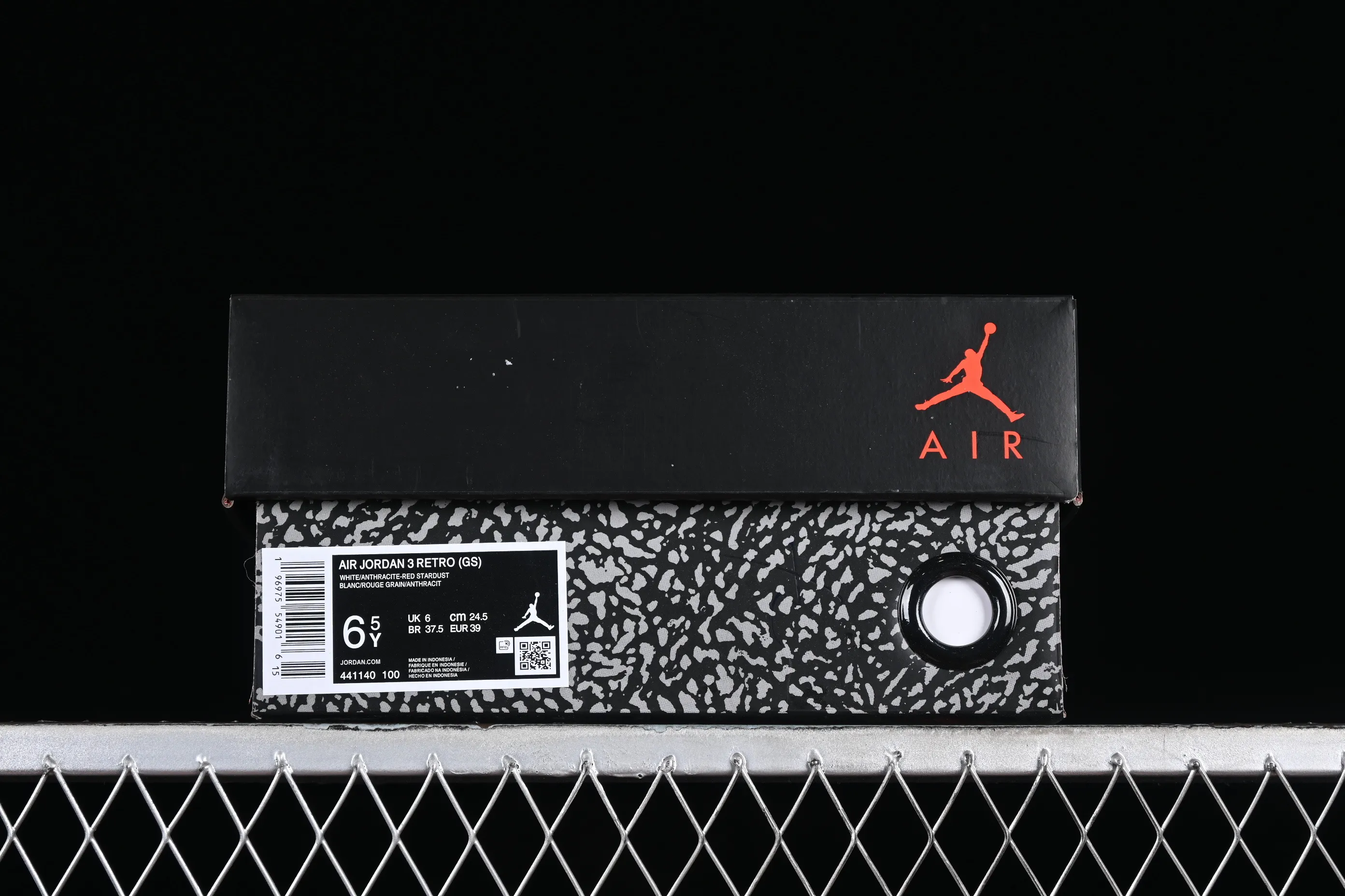 All categories Air Jordan Jordan series basketball shoes Air Jordan 3 cost-effective version Air Jordan 3 GS "Red Stardust" AJ3 Joe 3 new white pink flower 441140-100